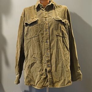 Vintage Coleman Corduroy Button Down Heavy Longsleeve Shirt Large